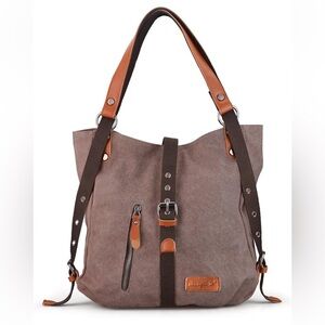 SHANGRI-LA Women's Casual School Handbag Convertible Backpack